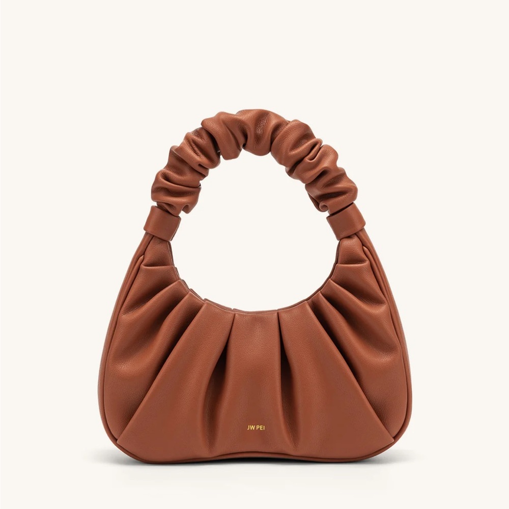 JW PEI Gabbi Ruched Hobo Handbag in Nutella